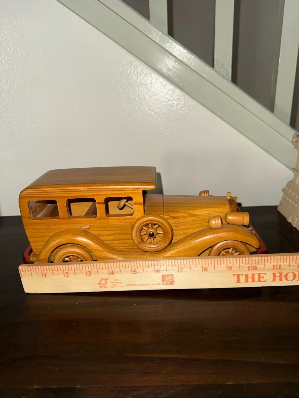 Wooden Classic Toy Car in Natural Wood Tone - Kids Toys